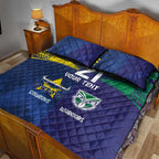 Custom Warriors-Cowboys Quilt Bed Set Together Sporty Style