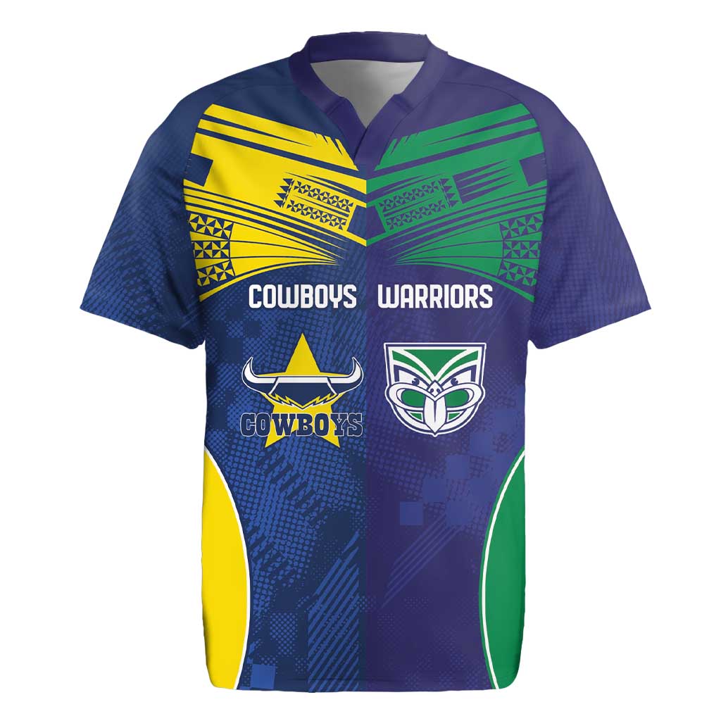 Custom Warriors-Cowboys Rugby Jersey Together Sporty Style