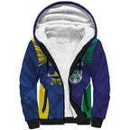 Custom Warriors-Cowboys Sherpa Hoodie Together Sporty Style