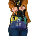 Custom Warriors-Cowboys Shoulder Handbag Together Sporty Style