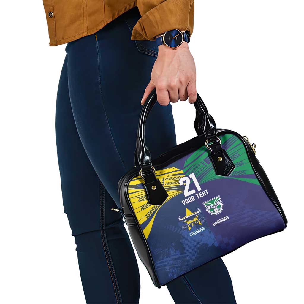 Custom Warriors-Cowboys Shoulder Handbag Together Sporty Style