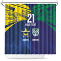 Custom Warriors-Cowboys Shower Curtain Together Sporty Style