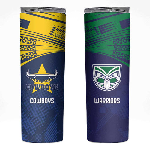 Custom Warriors-Cowboys Skinny Tumbler Together Sporty Style