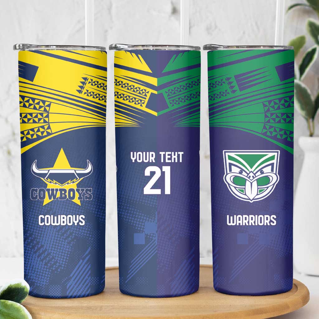 Custom Warriors-Cowboys Skinny Tumbler Together Sporty Style