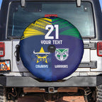 Custom Warriors-Cowboys Spare Tire Cover Together Sporty Style