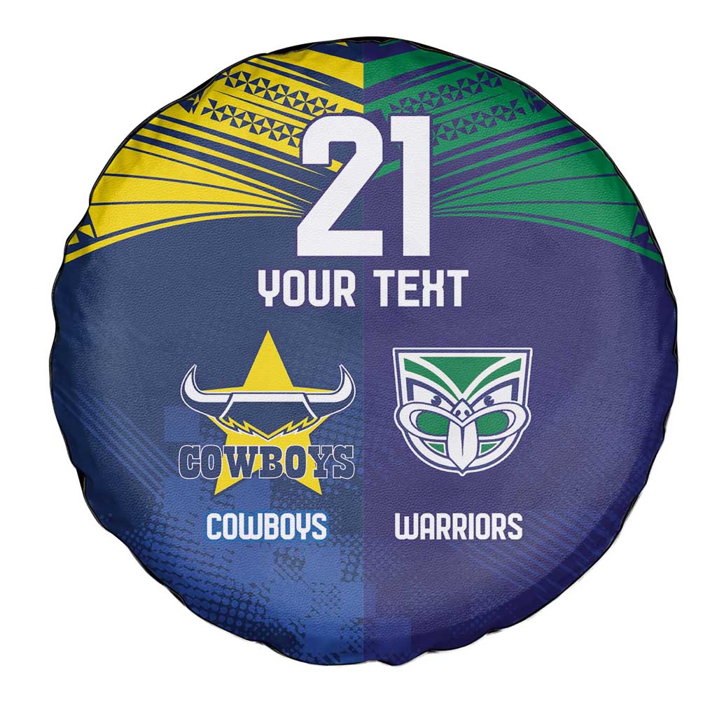 Custom Warriors-Cowboys Spare Tire Cover Together Sporty Style