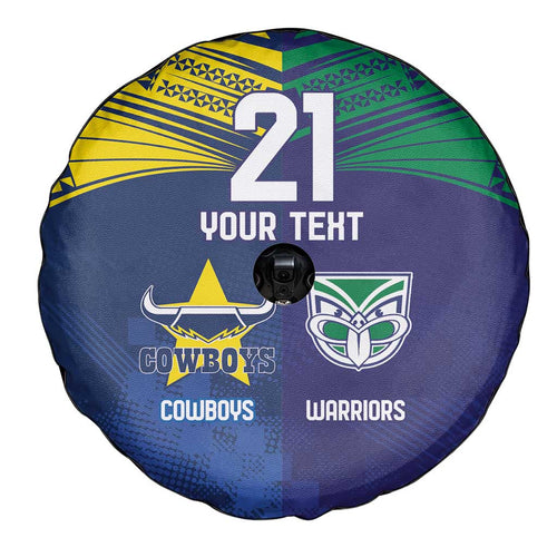 Custom Warriors-Cowboys Spare Tire Cover Together Sporty Style