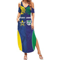 Custom Warriors-Cowboys Summer Maxi Dress Together Sporty Style