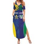 Custom Warriors-Cowboys Summer Maxi Dress Together Sporty Style