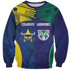 Custom Warriors-Cowboys Sweatshirt Together Sporty Style