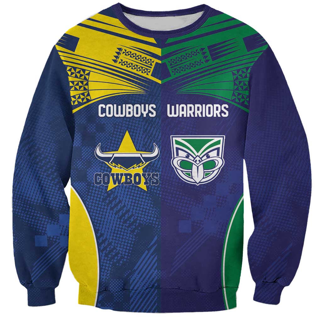 Custom Warriors-Cowboys Sweatshirt Together Sporty Style