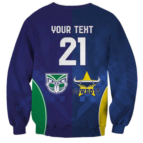 Custom Warriors-Cowboys Sweatshirt Together Sporty Style