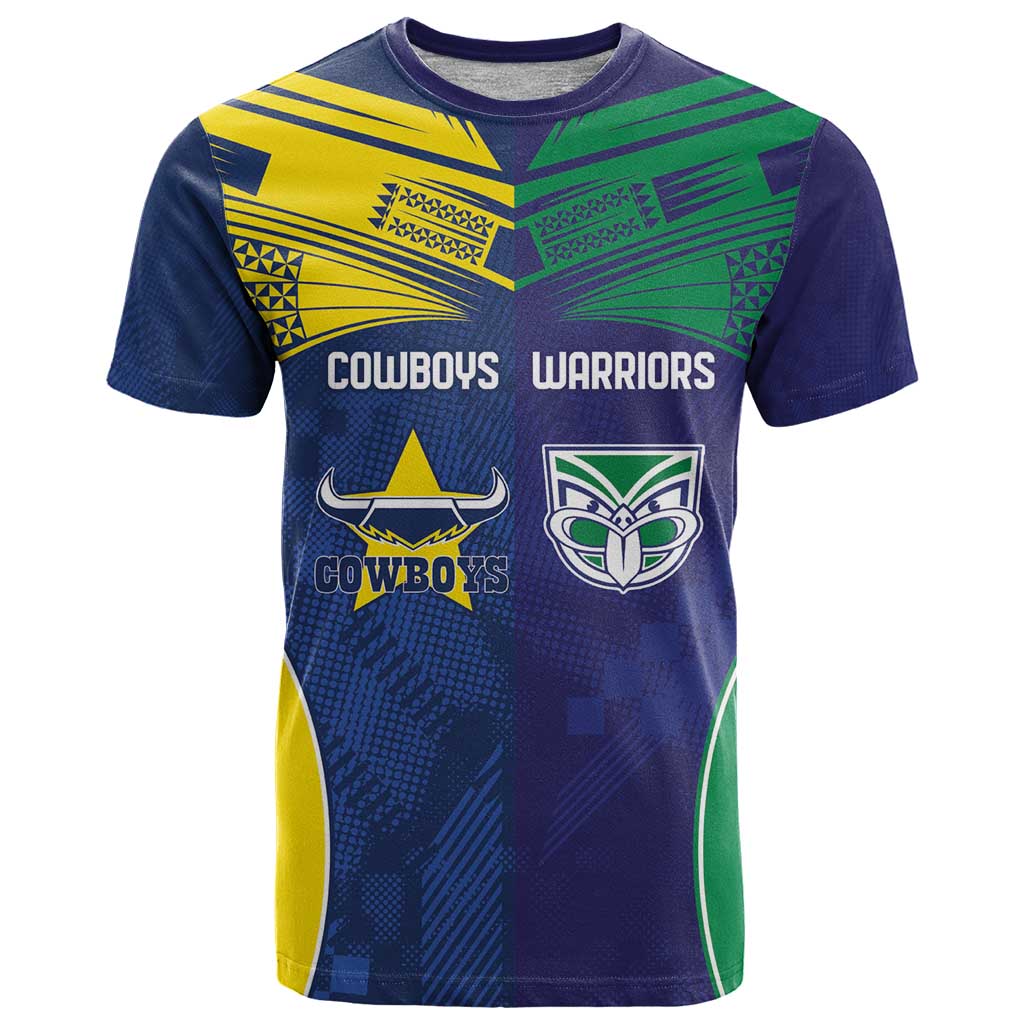 Custom Warriors-Cowboys T Shirt Together Sporty Style