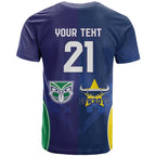 Custom Warriors-Cowboys T Shirt Together Sporty Style