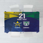 Custom Warriors-Cowboys Tablecloth Together Sporty Style