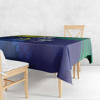 Custom Warriors-Cowboys Tablecloth Together Sporty Style