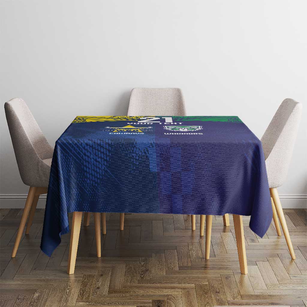Custom Warriors-Cowboys Tablecloth Together Sporty Style