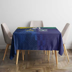 Custom Warriors-Cowboys Tablecloth Together Sporty Style