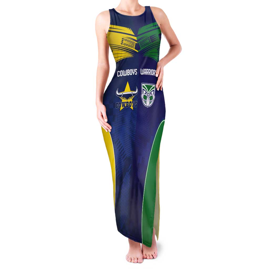 Custom Warriors-Cowboys Tank Maxi Dress Together Sporty Style