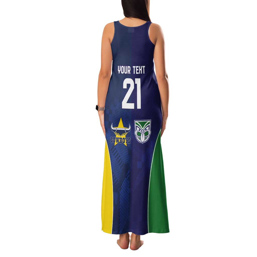 Custom Warriors-Cowboys Tank Maxi Dress Together Sporty Style