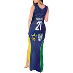 Custom Warriors-Cowboys Tank Maxi Dress Together Sporty Style