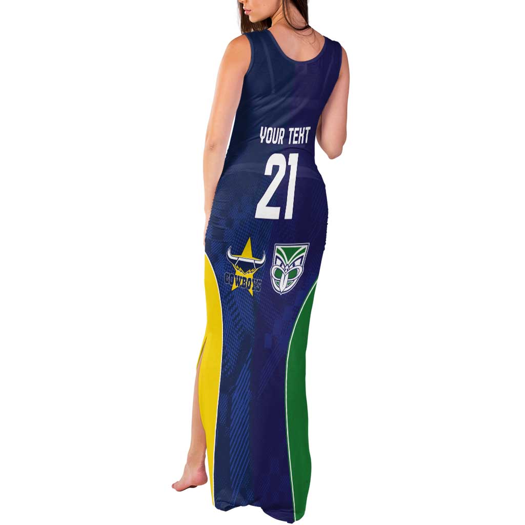 Custom Warriors-Cowboys Tank Maxi Dress Together Sporty Style