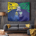 Custom Warriors-Cowboys Tapestry Together Sporty Style