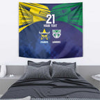 Custom Warriors-Cowboys Tapestry Together Sporty Style
