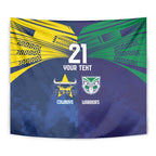 Custom Warriors-Cowboys Tapestry Together Sporty Style