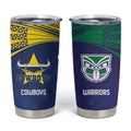 Custom Warriors-Cowboys Tumbler Cup Together Sporty Style