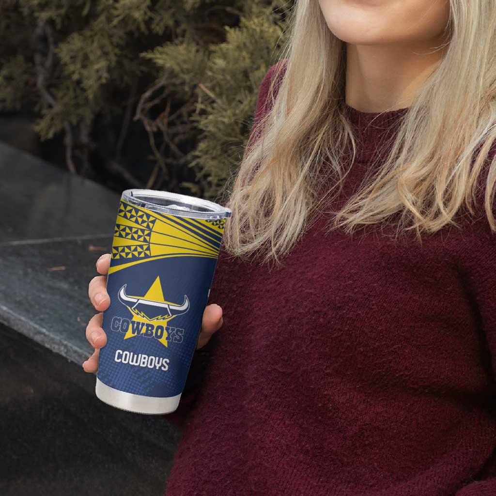Custom Warriors-Cowboys Tumbler Cup Together Sporty Style