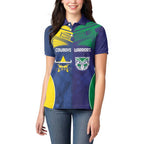 Custom Warriors-Cowboys Women Polo Shirt Together Sporty Style