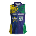 Custom Warriors-Cowboys Women Sleeveless Polo Shirt Together Sporty Style