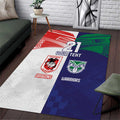 Custom Warriors-Dragons Area Rug Together Sporty Style