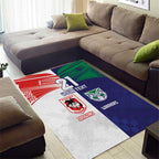Custom Warriors-Dragons Area Rug Together Sporty Style