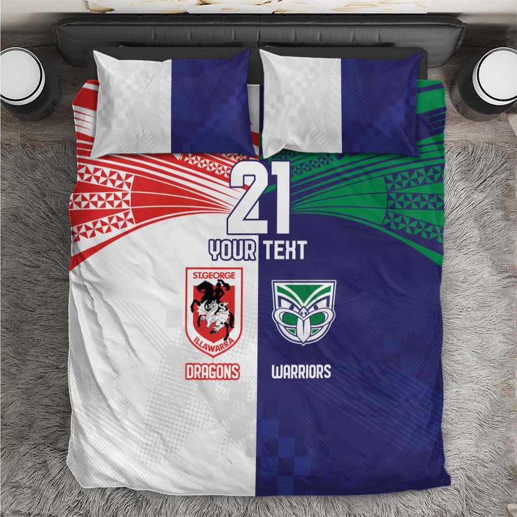 Custom Warriors-Dragons Bedding Set Together Sporty Style