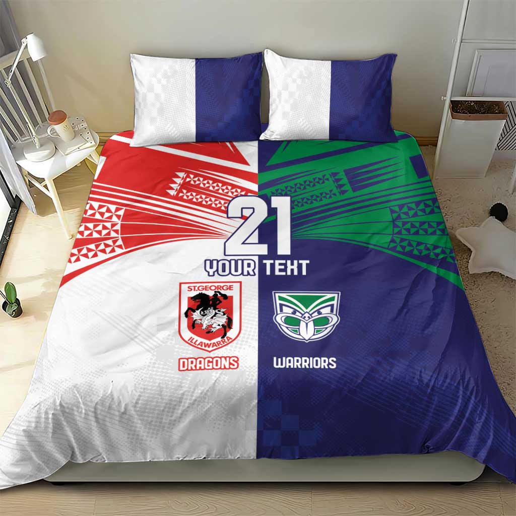 Custom Warriors-Dragons Bedding Set Together Sporty Style