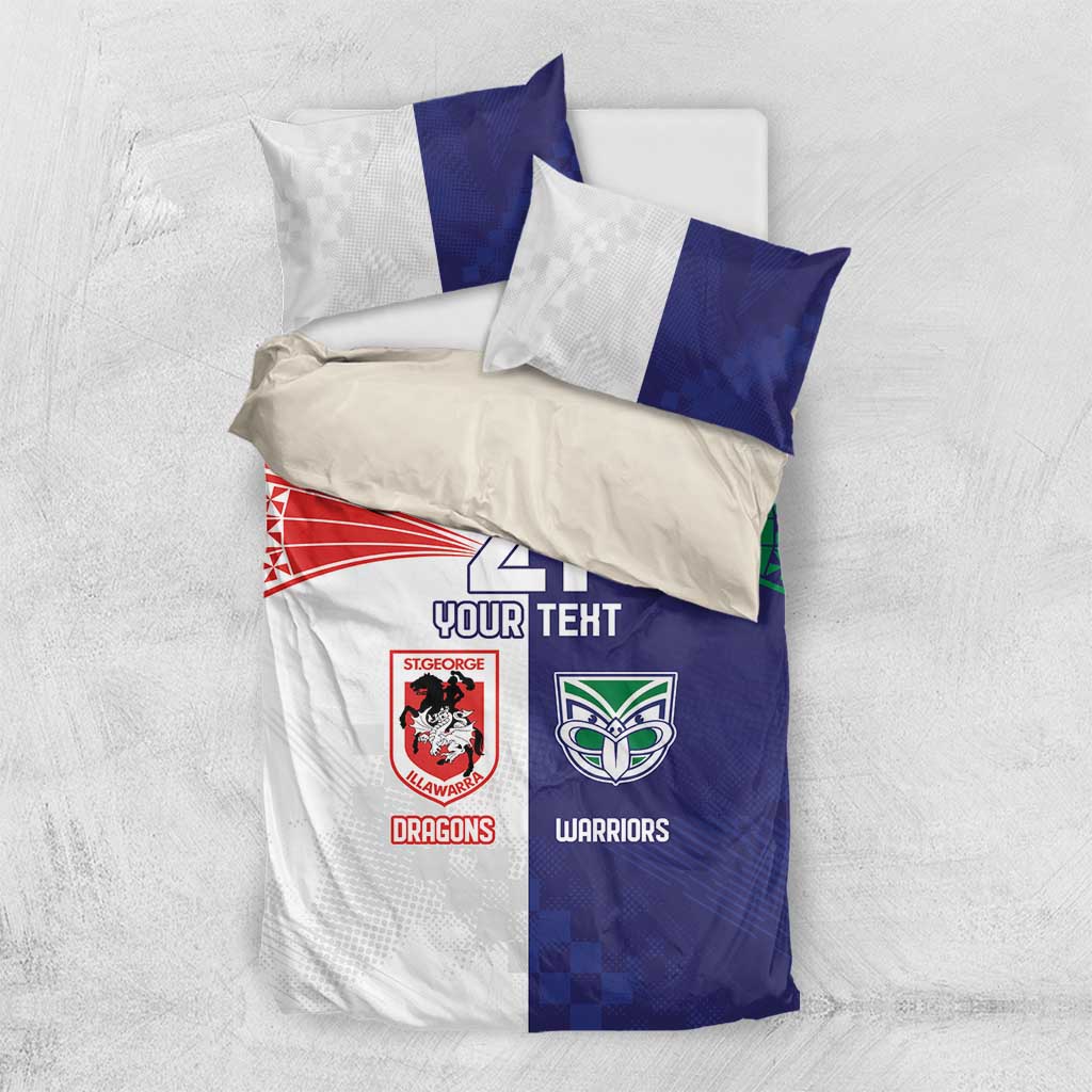 Custom Warriors-Dragons Bedding Set Together Sporty Style