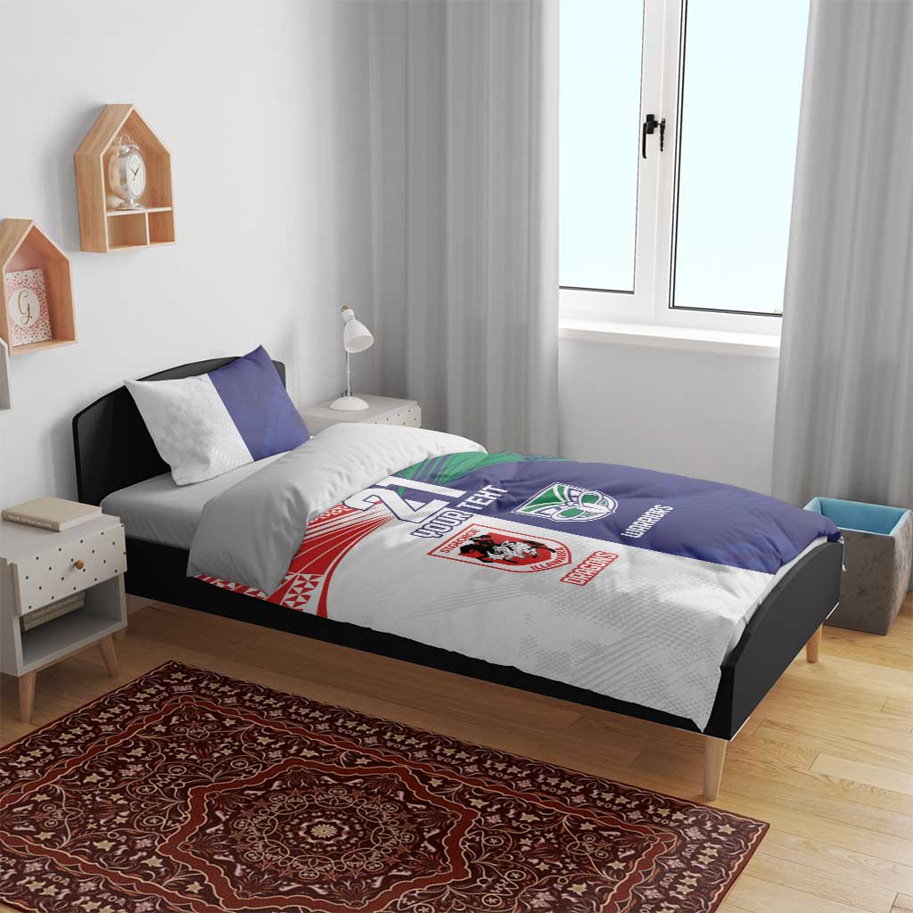 Custom Warriors-Dragons Bedding Set Together Sporty Style