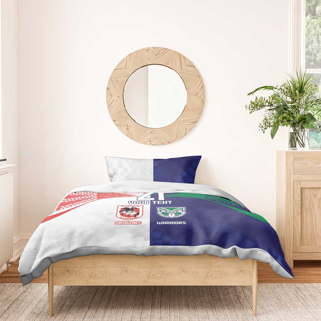 Custom Warriors-Dragons Bedding Set Together Sporty Style