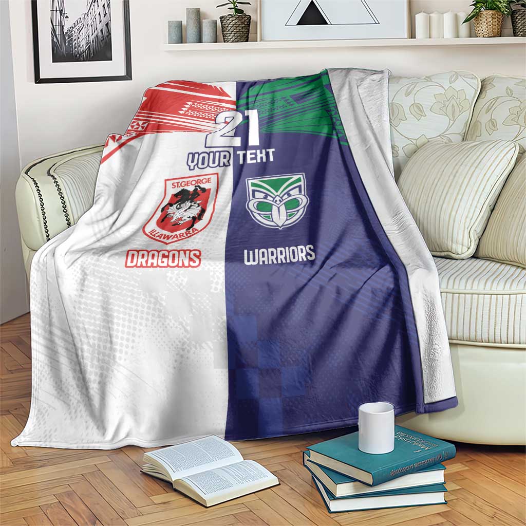 Custom Warriors-Dragons Blanket Together Sporty Style