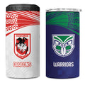 Custom Warriors-Dragons 4 in 1 Can Cooler Tumbler Together Sporty Style