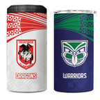 Custom Warriors-Dragons 4 in 1 Can Cooler Tumbler Together Sporty Style