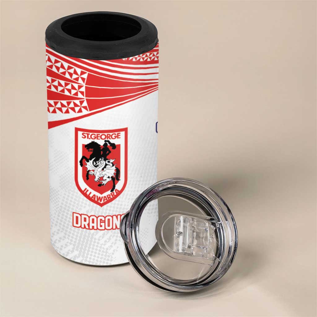 Custom Warriors-Dragons 4 in 1 Can Cooler Tumbler Together Sporty Style