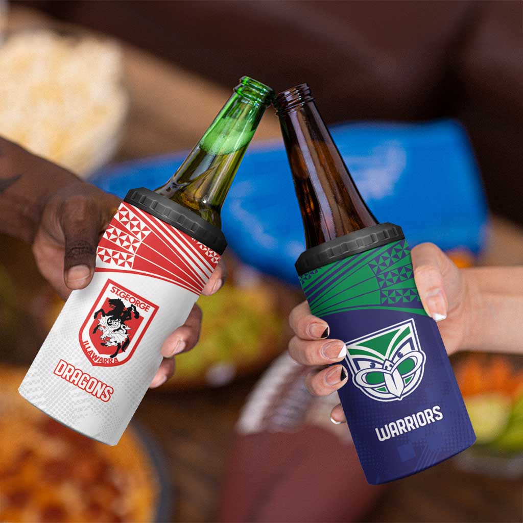 Custom Warriors-Dragons 4 in 1 Can Cooler Tumbler Together Sporty Style