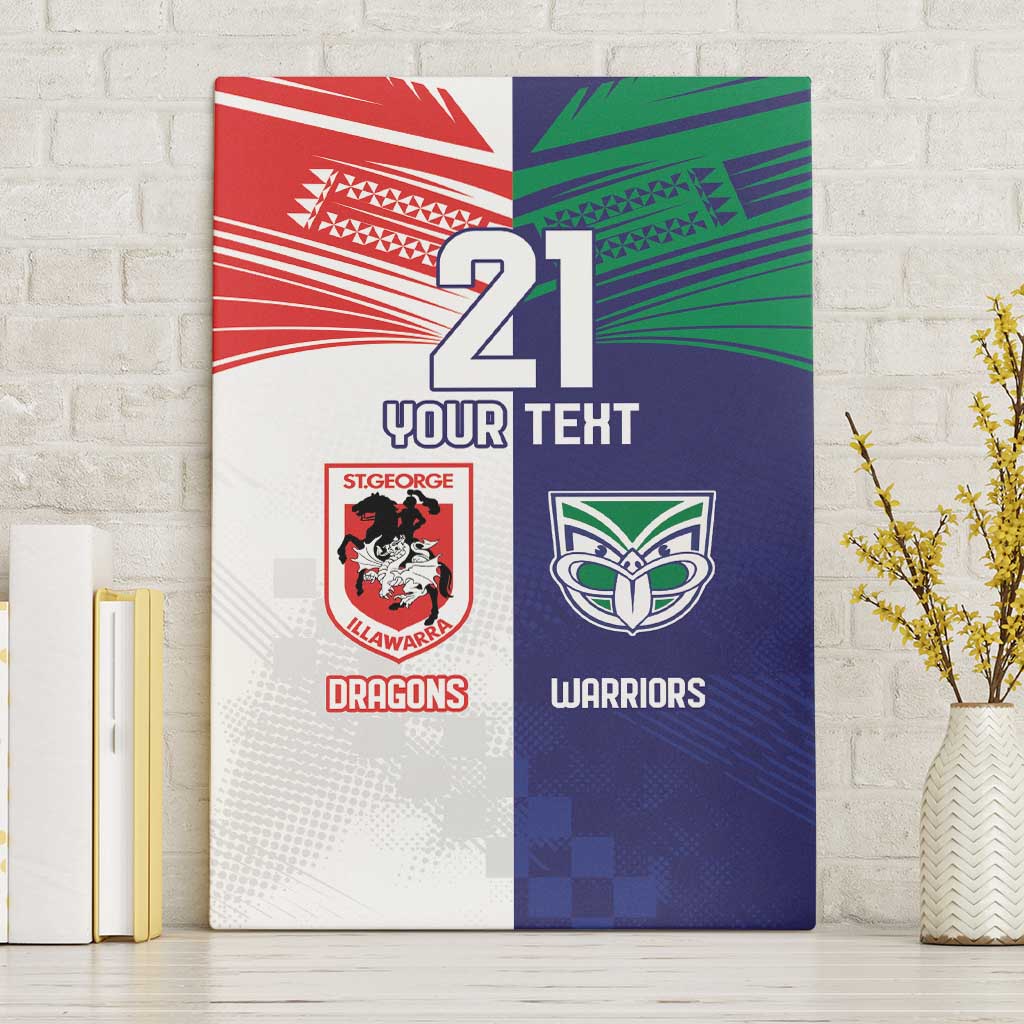 Custom Warriors-Dragons Canvas Wall Art Together Sporty Style