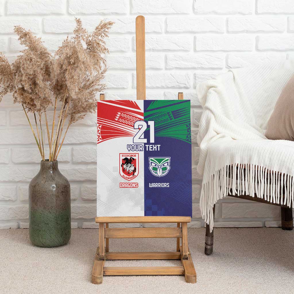 Custom Warriors-Dragons Canvas Wall Art Together Sporty Style