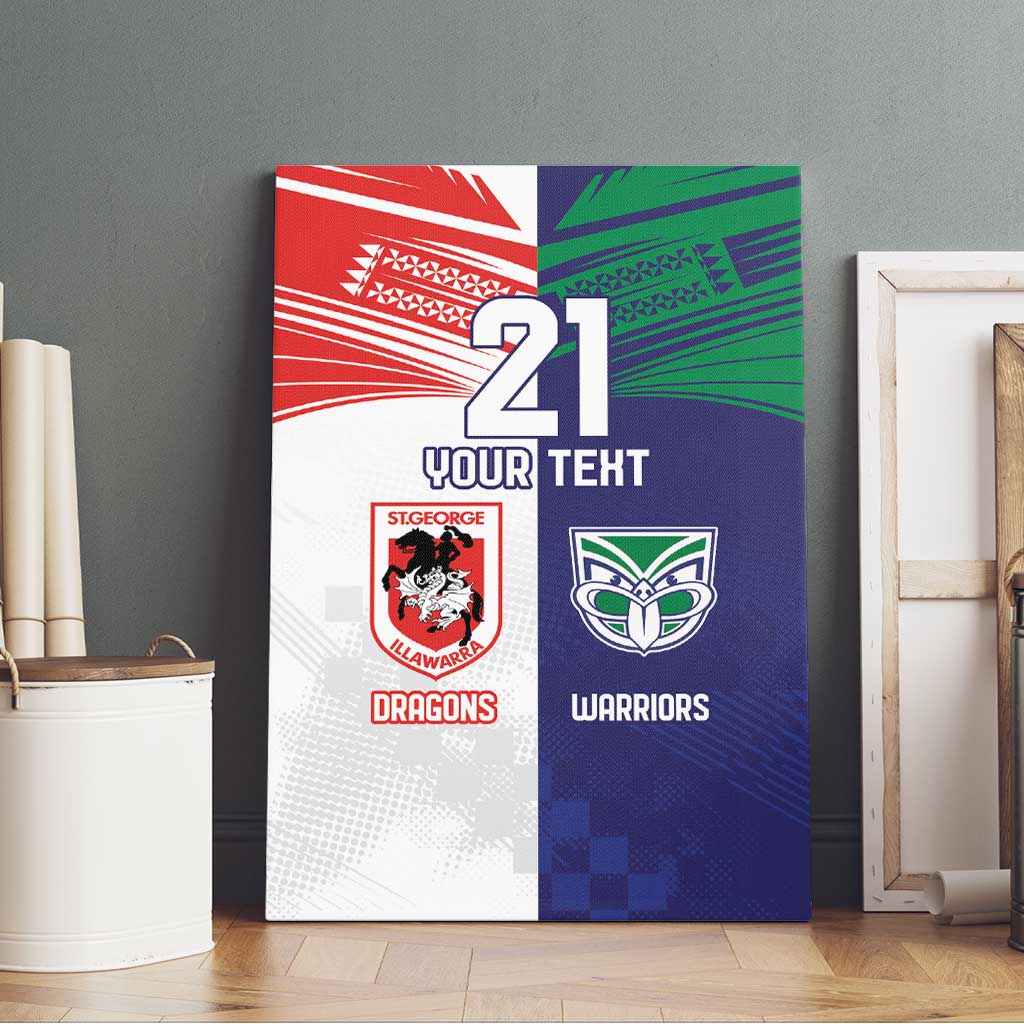 Custom Warriors-Dragons Canvas Wall Art Together Sporty Style