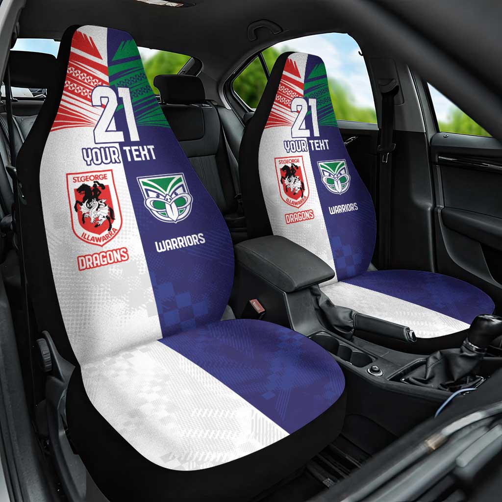 Custom Warriors-Dragons Car Seat Cover Together Sporty Style