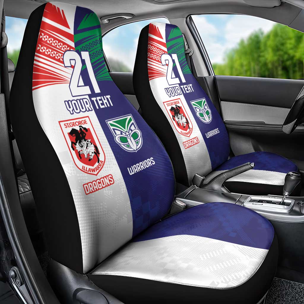 Custom Warriors-Dragons Car Seat Cover Together Sporty Style